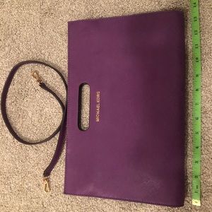 Michael kors purple clutch handbag purse